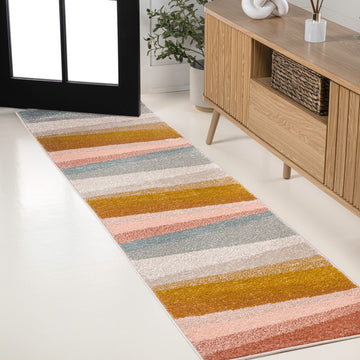 Prism Geometric Striped Area Rug